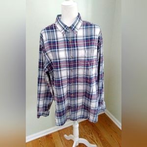 2/$15 Eddie Bauer Flannel Plaid Long Sleeve Shirt